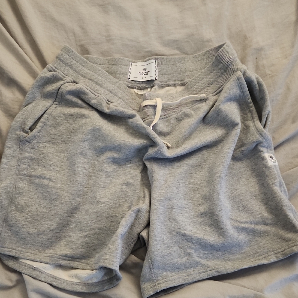 Gray Drawstring Shorts